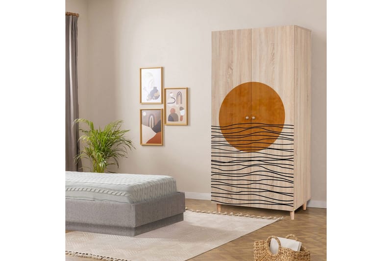 Selalesi Garderobesskåp 90x192 cm - Oppbevaring - Klesoppbevaring - Garderober & garderobesystem - Garderobeskap & klesskap