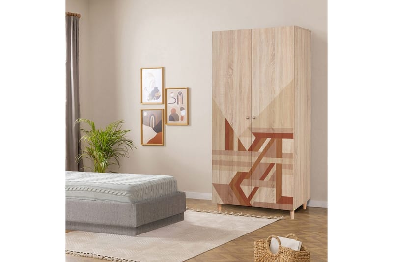 Selalesi Garderobesskåp 90x192 cm - Oppbevaring - Klesoppbevaring - Garderober & garderobesystem - Garderobeskap & klesskap