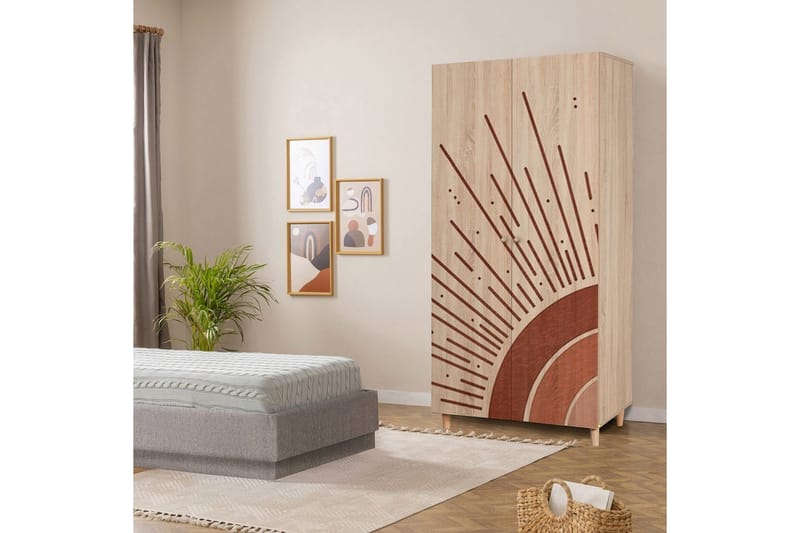 Selalesi Garderobesskåp 90x192 cm - Oppbevaring - Klesoppbevaring - Garderober & garderobesystem - Garderobeskap & klesskap