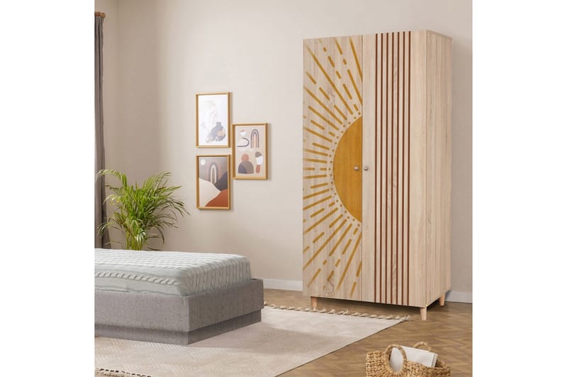 Selalesi Garderobesskåp 90x192 cm - Oppbevaring - Klesoppbevaring - Garderober & garderobesystem - Garderobeskap & klesskap