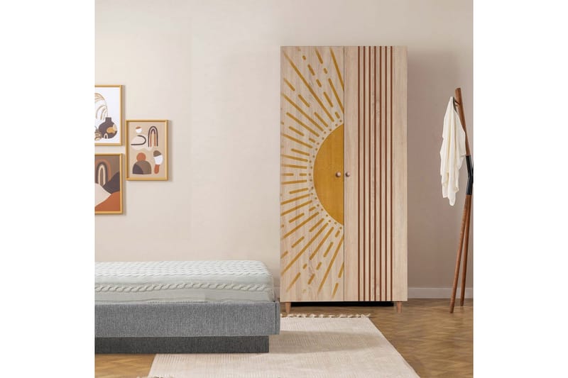 Selalesi Garderobesskåp 90x192 cm - Oppbevaring - Klesoppbevaring - Garderober & garderobesystem - Garderobeskap & klesskap