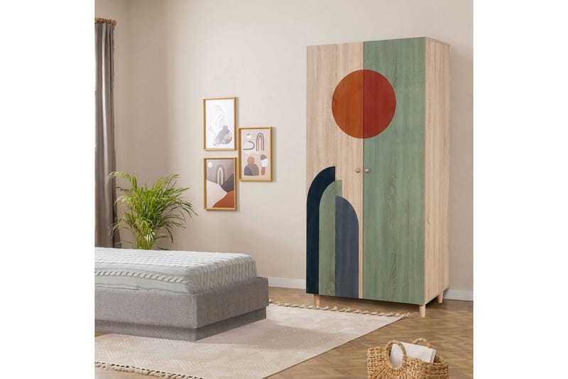 Selalesi Garderobesskåp 90x192 cm - Oppbevaring - Klesoppbevaring - Garderober & garderobesystem - Garderobeskap & klesskap