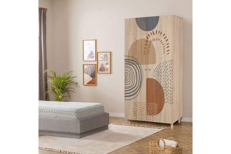 Selalesi Garderobesskåp 90x192 cm - Oppbevaring - Klesoppbevaring - Garderober & garderobesystem - Garderobeskap & klesskap