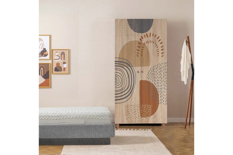 Selalesi Garderobesskåp 90x192 cm - Oppbevaring - Klesoppbevaring - Garderober & garderobesystem - Garderobeskap & klesskap