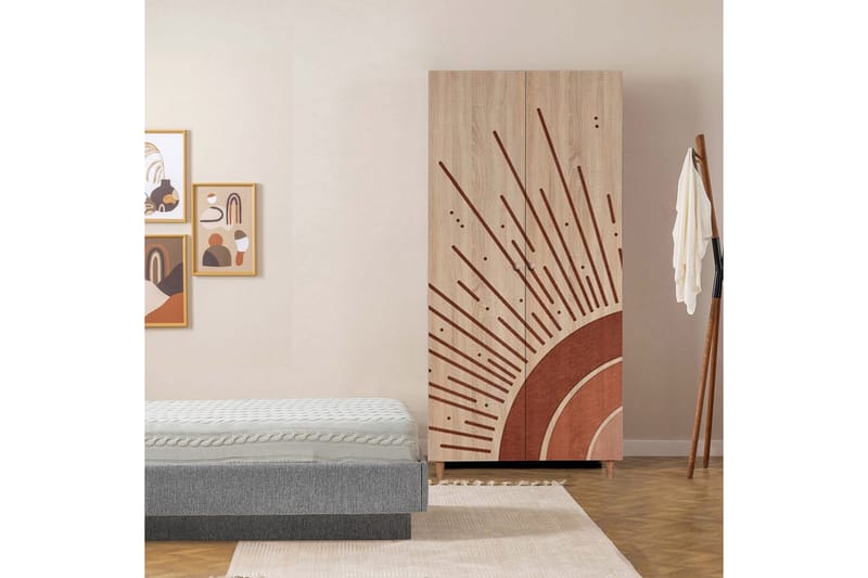 Selalesi Garderobesskåp 90x192 cm - Oppbevaring - Klesoppbevaring - Garderober & garderobesystem - Garderobeskap & klesskap