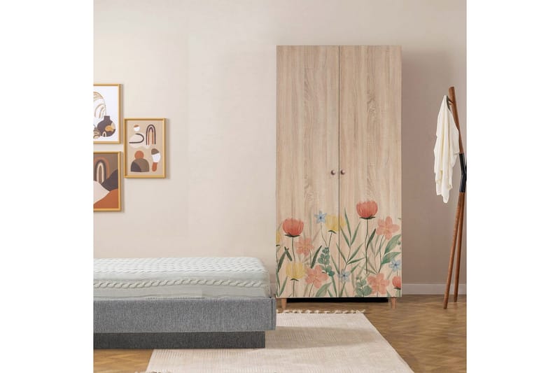 Selalesi Garderobesskåp 90x192 cm - Oppbevaring - Klesoppbevaring - Garderober & garderobesystem - Garderobeskap & klesskap