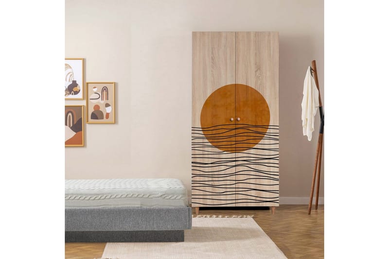 Selalesi Garderobesskåp 90x192 cm - Oppbevaring - Klesoppbevaring - Garderober & garderobesystem - Garderobeskap & klesskap