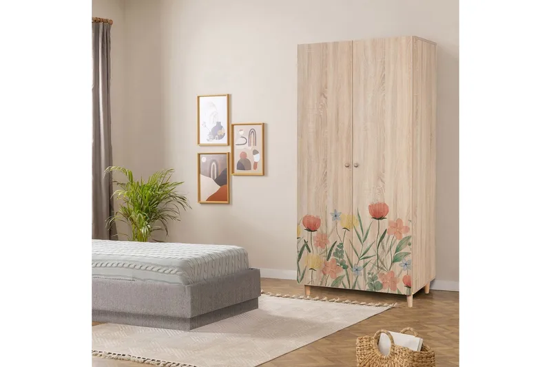 Selalesi Garderobesskåp 90x192 cm - Oppbevaring - Klesoppbevaring - Garderober & garderobesystem - Garderobeskap & klesskap