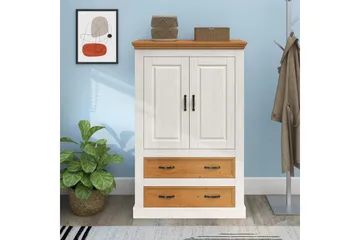 Selma Garderobe 86x131 cm - Hvit - Oppbevaring - Klesoppbevaring - Garderober & garderobesystem