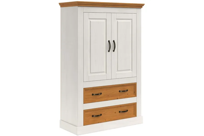 Selma Garderobe 86x131 cm, Hvit