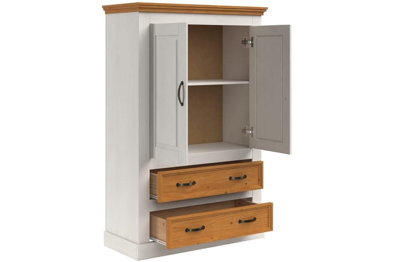 Selma Garderobe 86x131 cm - Hvit - Oppbevaring - Klesoppbevaring - Garderober & garderobesystem