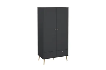 Shinta Garderobskap 99x200 cm - Grå - Oppbevaring - Skooppbevaring