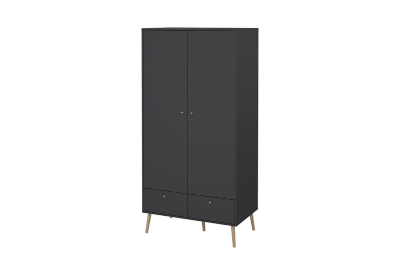 Shinta Garderobskap 99x200 cm - Grå - Oppbevaring - Klesoppbevaring - Garderober & garderobesystem - Garderobeskap & klesskap