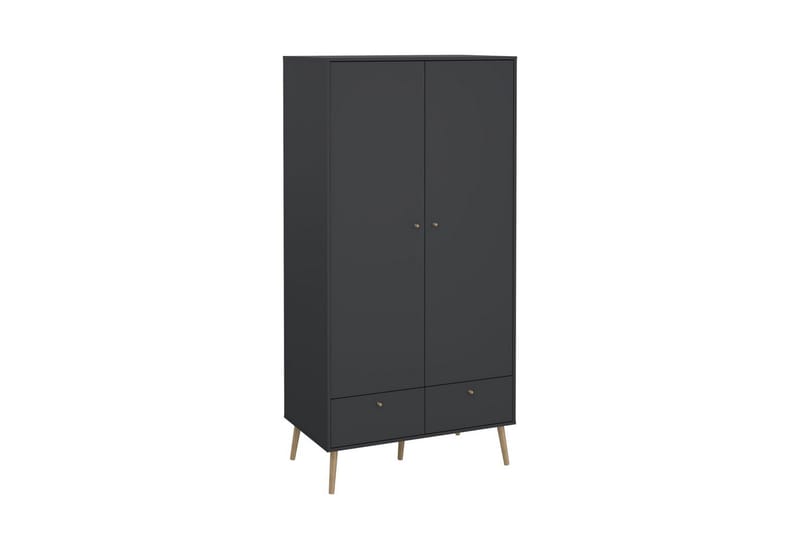 Shinta Garderobskap 99x200 cm - Grå - Oppbevaring - Klesoppbevaring - Garderober & garderobesystem - Garderobeskap & klesskap