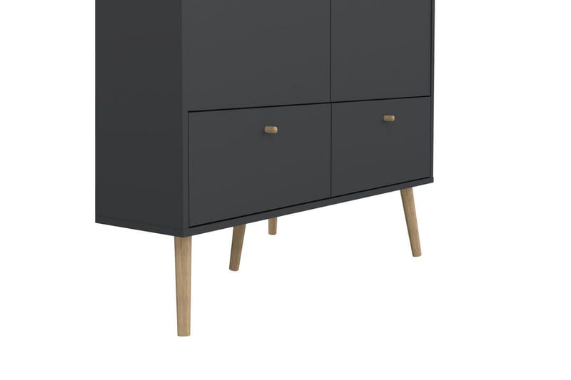 Shinta Garderobskap 99x200 cm - Grå - Oppbevaring - Skooppbevaring - Skoskap