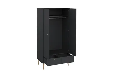 Shinta Garderobskap 99x200 cm - Grå - Oppbevaring - Skooppbevaring