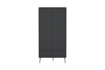 Shinta Garderobskap 99x200 cm - Grå - Oppbevaring - Skooppbevaring