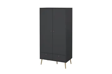 Shinta Garderobskap 99x200 cm - Grå - Oppbevaring - Skooppbevaring