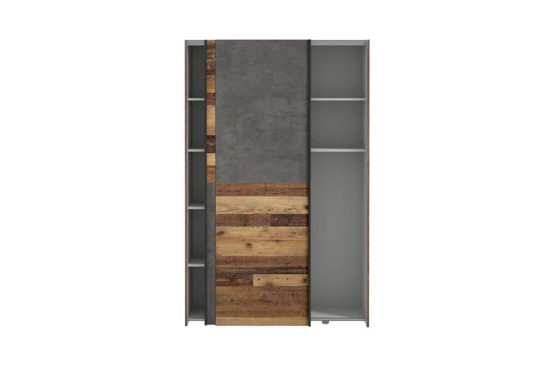 Shipts Garderobe 42x120 cm - Natur/Mørkegrå - Oppbevaring - Klesoppbevaring - Garderober & garderobesystem