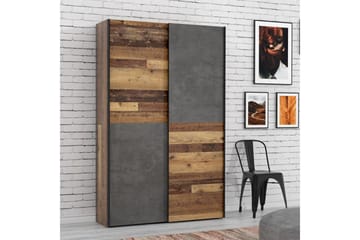 Shipts Garderobe 42x120 cm - Natur/Mørkegrå - Oppbevaring - Klesoppbevaring - Garderober & garderobesystem