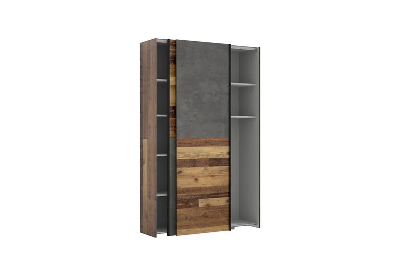 Shipts Garderobe 42x120 cm - Natur/Mørkegrå - Oppbevaring - Klesoppbevaring - Garderober & garderobesystem