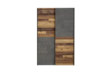 Shipts Garderobe 42x120 cm - Natur/Mørkegrå - Oppbevaring - Klesoppbevaring - Garderober & garderobesystem