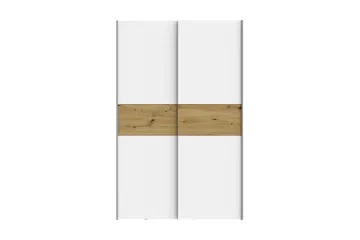 Shipts Garderobe 62x120 cm - Hvit/Brun - Oppbevaring - Klesoppbevaring - Garderober & garderobesystem