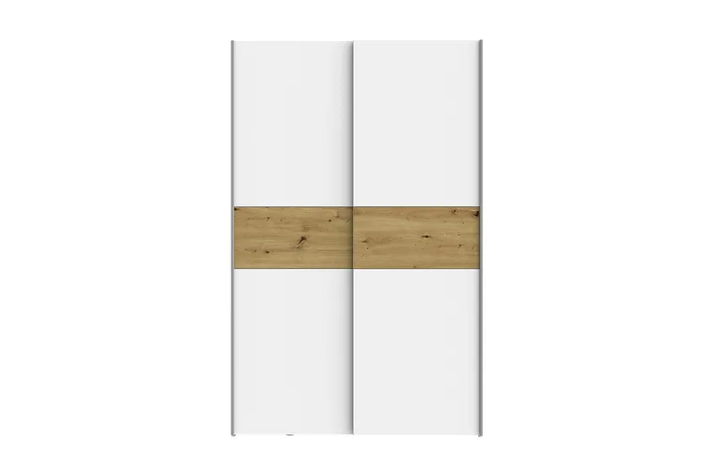 Shipts Garderobe 62x120 cm - Hvit/Brun - Oppbevaring - Klesoppbevaring - Garderober & garderobesystem