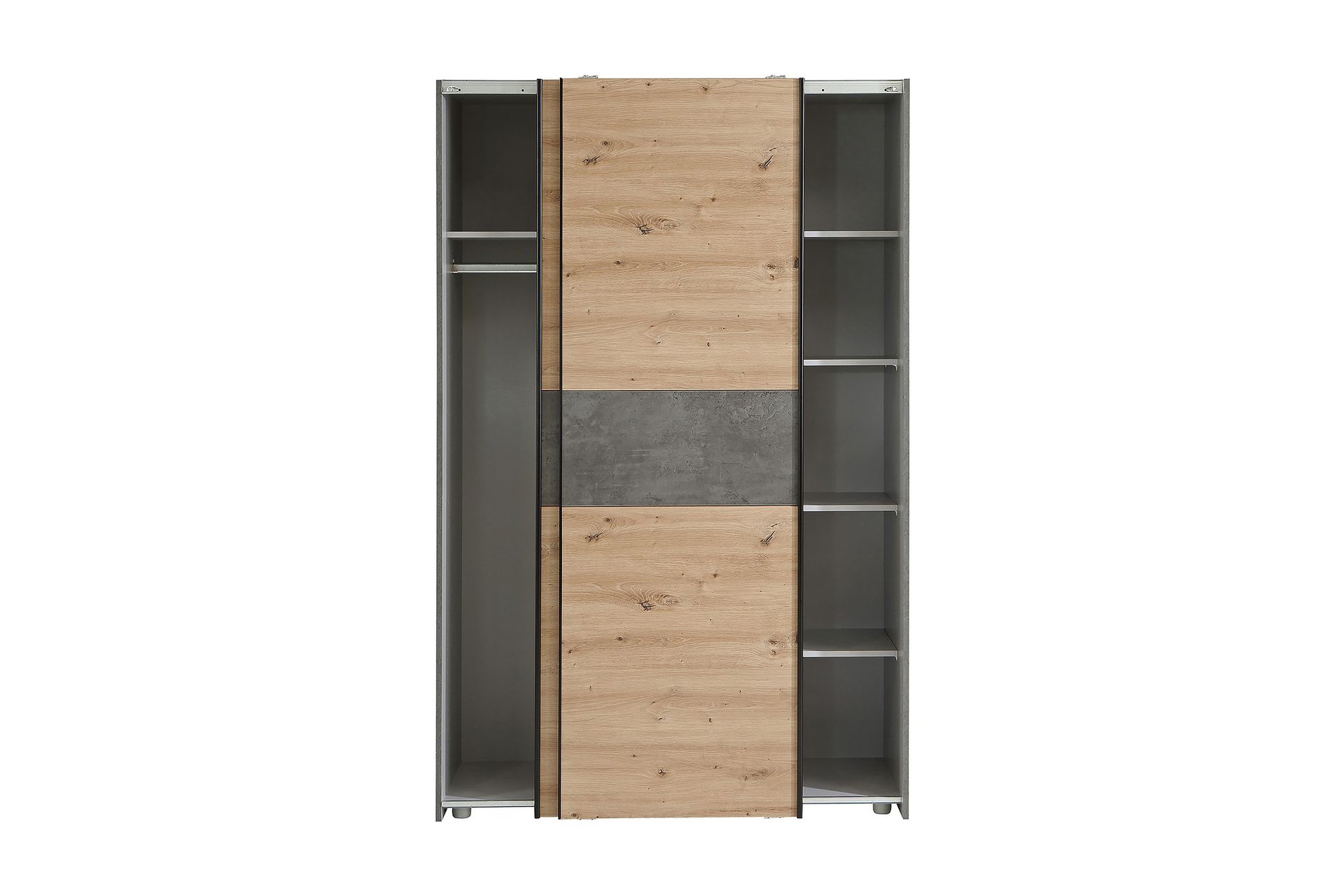 Shipts Garderobe 62x120 cm - Lys Natur/Grå - Oppbevaring - Klesoppbevaring - Garderober & garderobesystem
