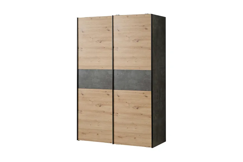 Shipts Garderobe 62x120 cm - Lys Natur/Grå - Oppbevaring - Klesoppbevaring - Garderober & garderobesystem