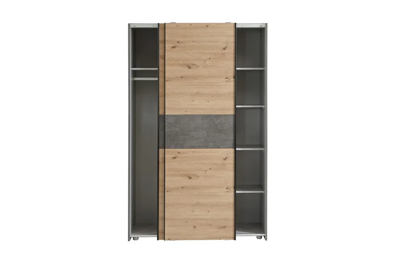 Shipts Garderobe 62x120 cm - Lys Natur/Grå - Oppbevaring - Klesoppbevaring - Garderober & garderobesystem