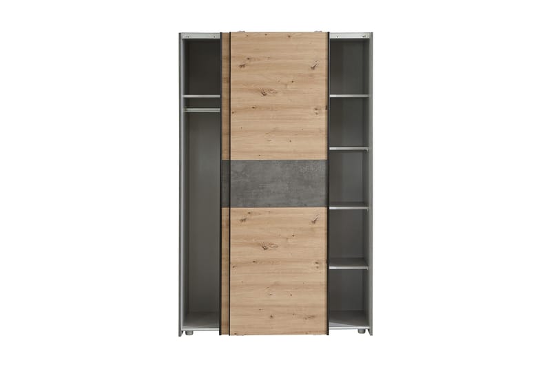 Shipts Garderobe 62x120 cm - Lys Natur/Grå - Oppbevaring - Klesoppbevaring - Garderober & garderobesystem