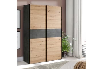 Shipts Garderobe 62x120 cm - Lys Natur/Grå - Oppbevaring - Klesoppbevaring - Garderober & garderobesystem