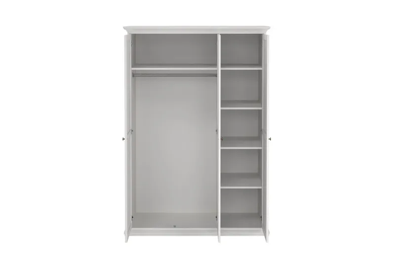 Shoiba Garderobe 138,8x200,6 cm - Hvit - Oppbevaring - Klesoppbevaring - Garderober & garderobesystem