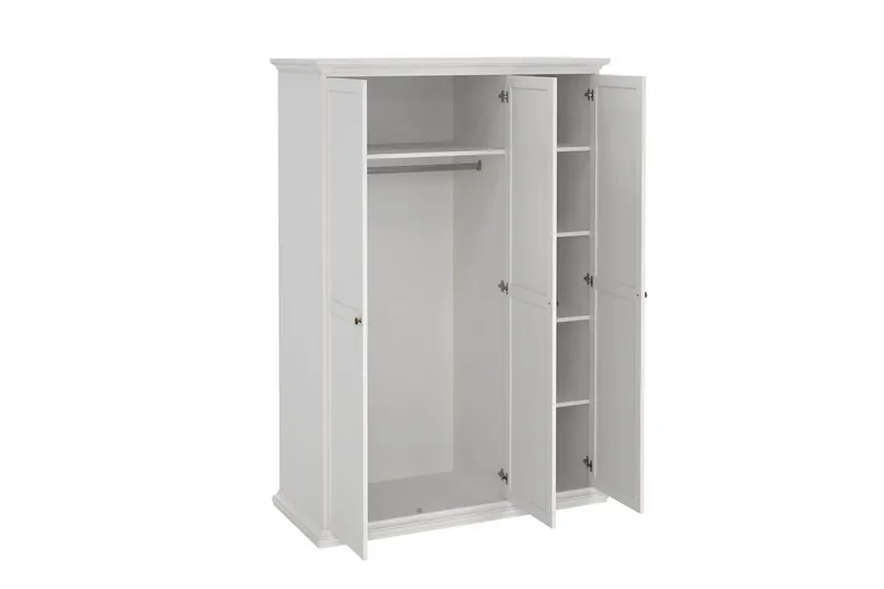 Shoiba Garderobe 138,8x200,6 cm - Hvit - Oppbevaring - Klesoppbevaring - Garderober & garderobesystem
