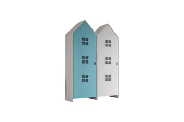 Skap Casami Brugge 2-delt med 2 Dører Blå/Hvit