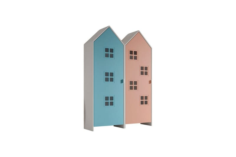 Skap Casami Brugge 2-delt med 2 Dører Rosa/Blå - Rosa/Blå - Oppbevaring - Klesoppbevaring - Garderober & garderobesystem - Garderobeskap & klesskap