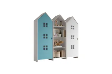 Skap Casami Brugge 3-delt med 1 Åpent Skap Blå/Hvit