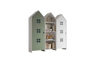 Skap Casami Brugge 3-delt med 1 Åpent Skap Grønn/Hvit