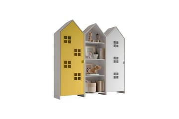 Skap Casami Brugge 3-delt med 1 Åpent Skap Gul/Hvit