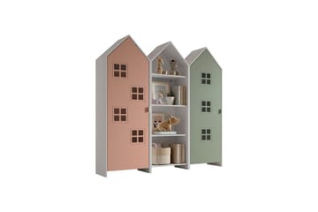 Skap Casami Brugge 3-delt med 1 Åpent Skap Rosa/Grønn