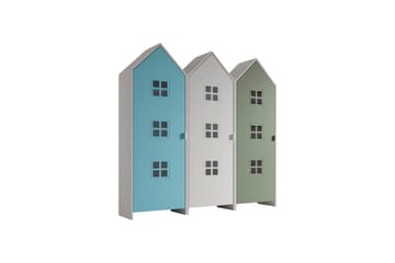 Skap Casami Brugge 3-delt med 3 Dører Hvit/Blå/Grønn