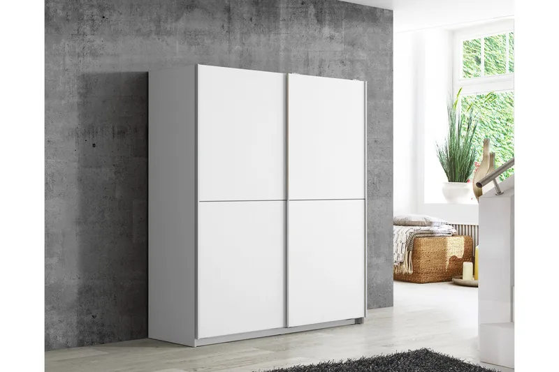 Slosser Garderobe 170x191 cm, Ekstra Hvit