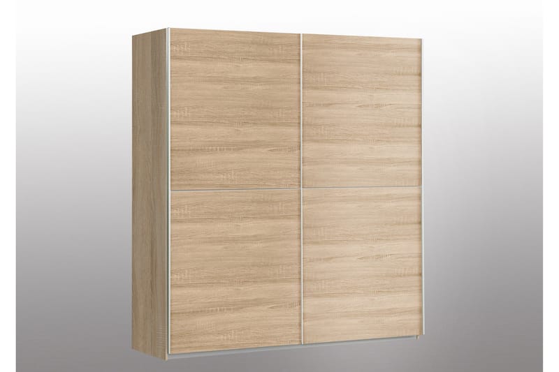Slosser Garderobe 170x191 cm - Lysebrun - Oppbevaring - Klesoppbevaring - Garderober & garderobesystem