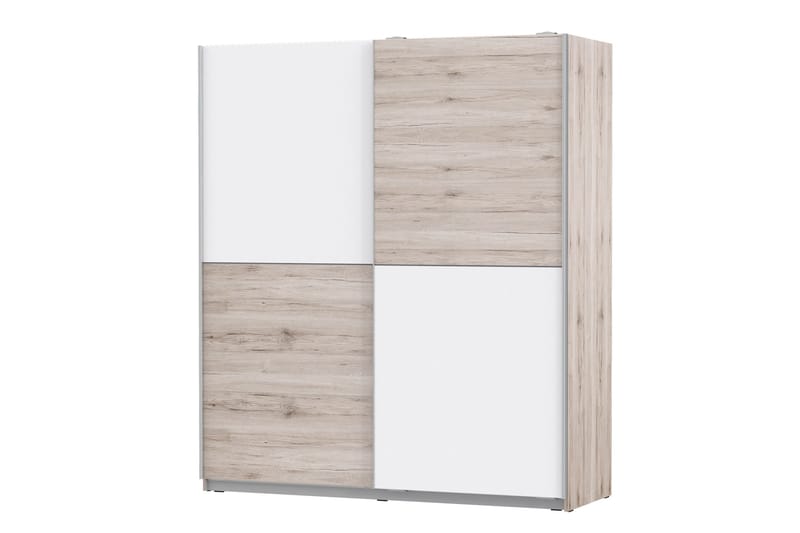 Slosser Garderobe 170x191 cm - Lysebrun - Oppbevaring - Klesoppbevaring - Garderober & garderobesystem