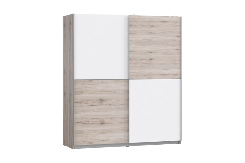 Slosser Garderobe 170x191 cm - Lysebrun - Oppbevaring - Klesoppbevaring - Garderober & garderobesystem