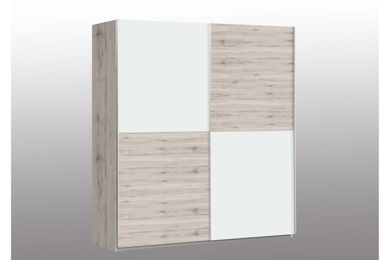 Slosser Garderobe 170x191 cm - Lysebrun - Oppbevaring - Klesoppbevaring - Garderober & garderobesystem