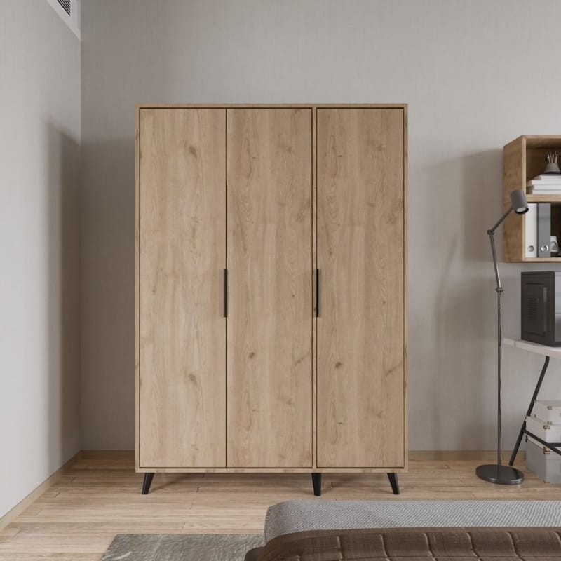 Sorav garderobe 120x192 cm - Eik - Oppbevaring - Klesoppbevaring - Garderober & garderobesystem - Garderobeskap & klesskap