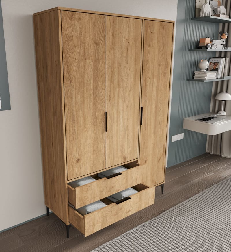 Sorav garderobe 120x192 cm - Eik - Oppbevaring - Klesoppbevaring - Garderober & garderobesystem - Garderobeskap & klesskap