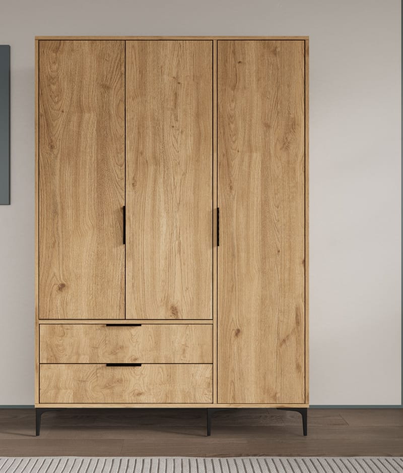 Sorav garderobe 120x192 cm - Eik - Oppbevaring - Klesoppbevaring - Garderober & garderobesystem - Garderobeskap & klesskap